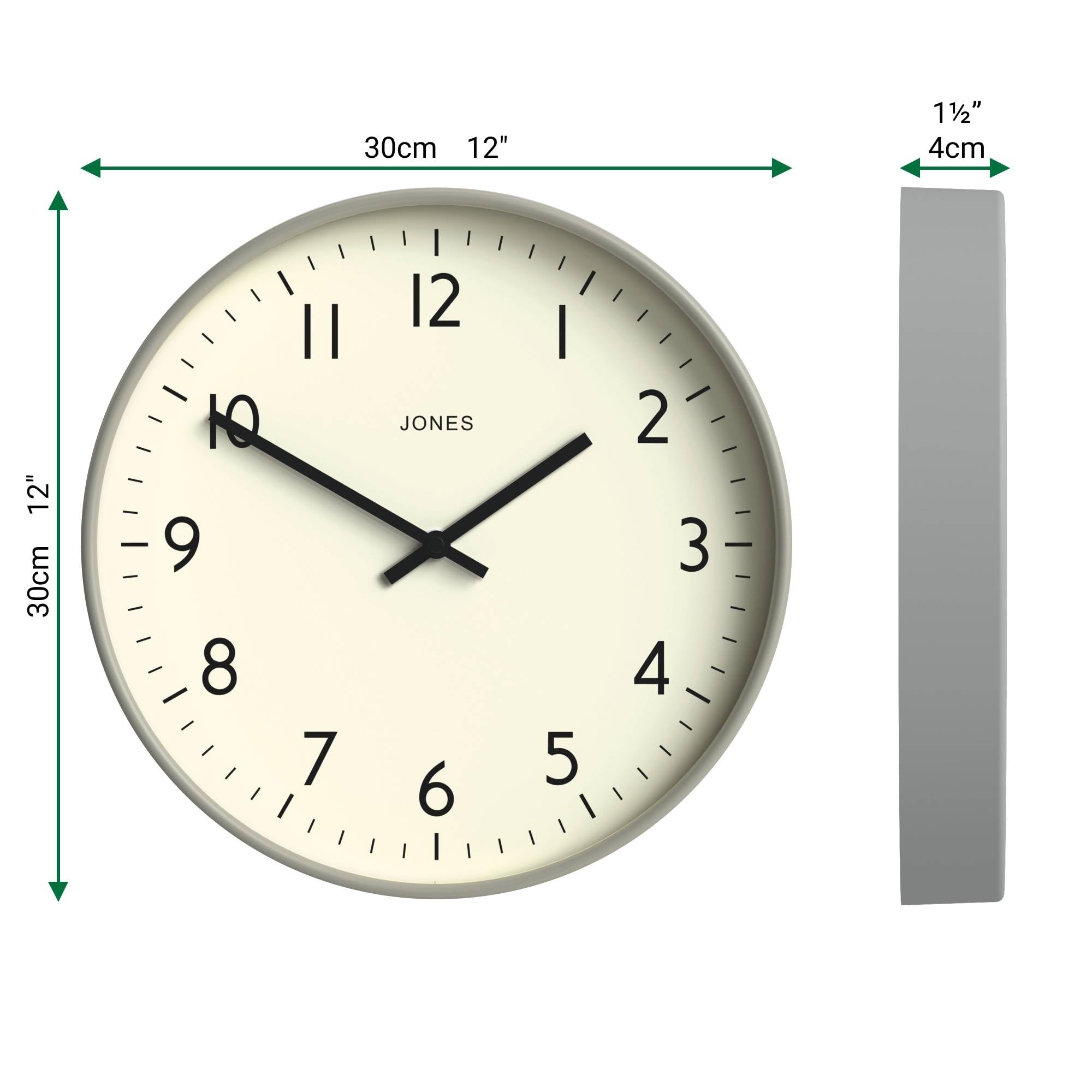 【新品同様】JONES CLOCKS プロペラ針 レトロデザイン 壁掛け時計 新品同様】JONES CLOCKS プロペラ針 レトロデザイン 壁掛け時計